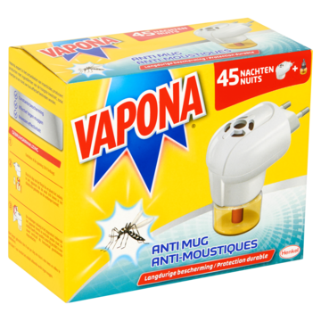 Vapona Anti Mug Apparaat + Navulling 45 Nachten 18ml