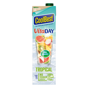 Coolbest Vitaday Tropical 1 L Bij Jumbo coolbest kopen in de aanbieding