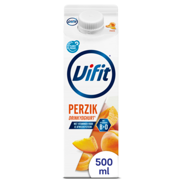 Vifit drinkyoghurt perzik 500ml
