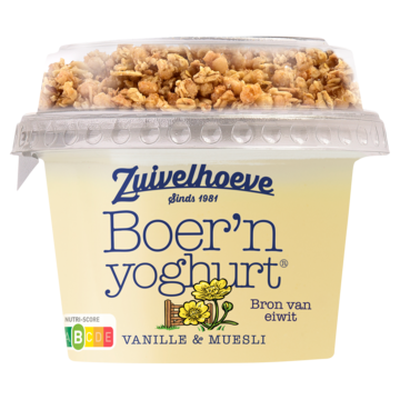 Boer'n yoghurt® vanille & muesli 170g