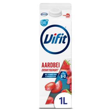 Vifit Drinkyoghurt Aardbei 1L