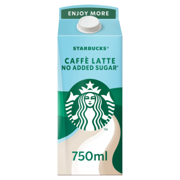 Starbucks Multiserve Caffe Latte No Added Sugar IJskoffie 750ml