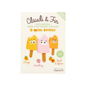 Claudi & Fin Mini Lollies Mango Strawberry Peach & Apricot 9 x 30ml