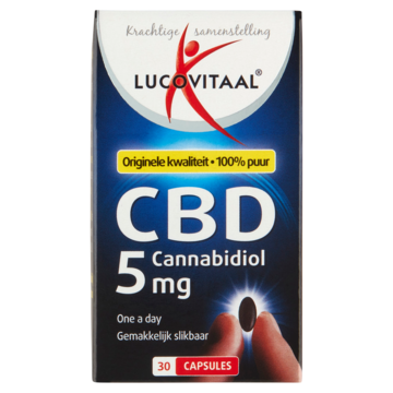 Lucovitaal CBD 5 mg Cannabidiol 30 Capsules