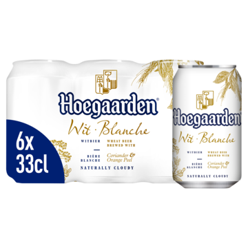 Jumbo Hoegaarden Wit Belgisch Bier Blikken 6 x 330ML aanbieding