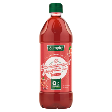 Slimpie Bloedsinaasappel Grapefruit Smaak Siroop 650ml