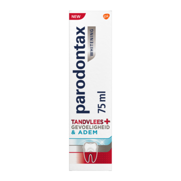Parodontax Tandvlees + Gevoeligheid & Adem Whitening dagelijkse tandpasta,  75ml
