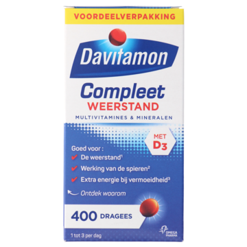 Davitamon Compleet weerstand dragees, 400 stuks