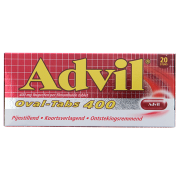 Advil Reliva Forte Oval-Tabs pijnstiller 400 mg, 20 stuks bestellen ...