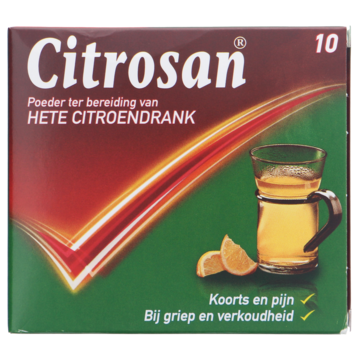Citrosan poeder voor hete citroendrank, 10 zakjes