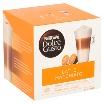 Nescafé Dolce Gusto Latte Macchiato Coffee Pods x16 (8 Servings) - Dunnes Stores