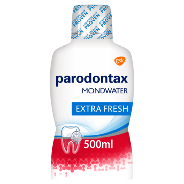 Jumbo Parodontax Daily Care Mondwater Extra Fresh voor gezond tandvlees 500ML aanbieding
