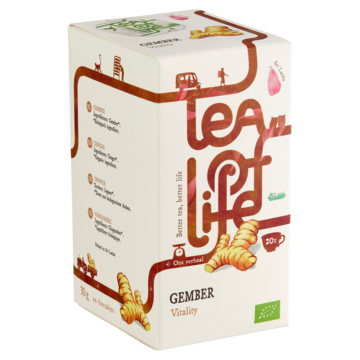Tea of life Gember Vitality 20 Stuks 30g
