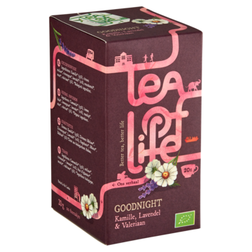 Tea of Life Goodnight Kamille, Lavendel & Valeriaan 20 Stuks 20g