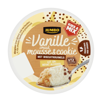 Jumbo Vanille Smaak Mousse & Cookie 65g
