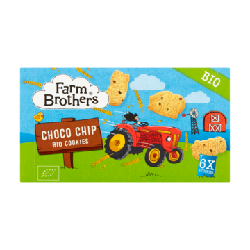 Farm Brothers Choco Chip Bio Cookies 6 Stuks 102g