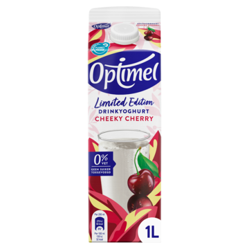 Optimel Drinkyoghurt limited edition cheeky cherry 0% vet 1 x 1L