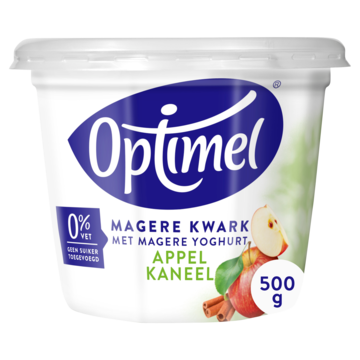 Optimel Magere Kwark met Magere Yoghurt Appel Kaneel 0% Vet 500g