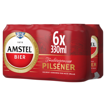 Amstel Pilsener Bier Blik 6 x 33cl