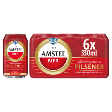 Jumbo Amstel Pilsener Bier Blik 6 x 33cl aanbieding