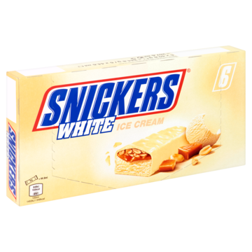 Snickers White IJs - 6 Stuks