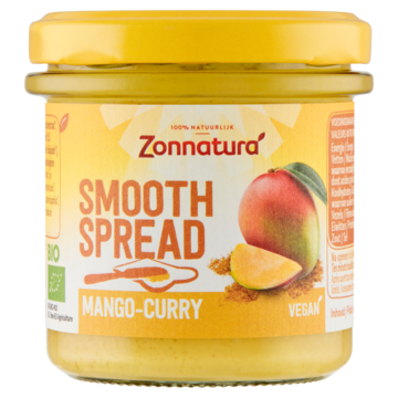 Zonnatura Smooth Spread Mango-Curry 140g