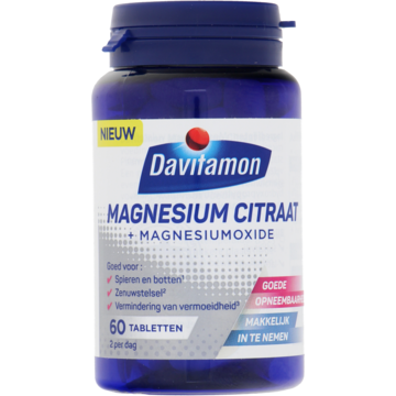 Davitamon - Magnesium Citraat tabletten - 60 Stuks