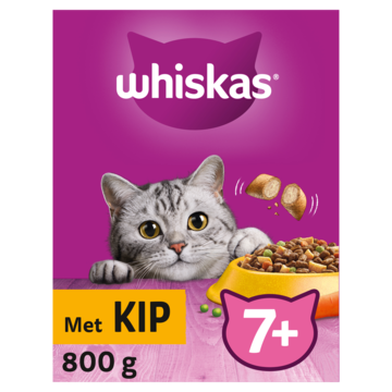 Whiskas Senior Kattenbrokken Kip doos 800g