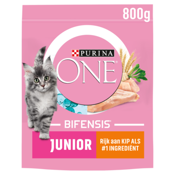 PURINA® ONE Junior Rijk aan Kip kattenvoer 800gr