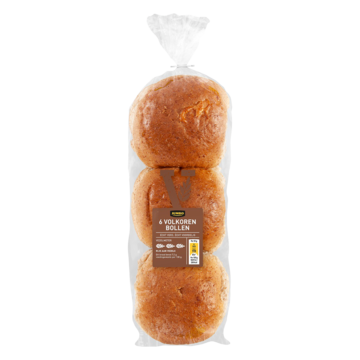 Jumbo Volkoren Bollen 6 Stuks Bij huismerk kopen in de aanbieding