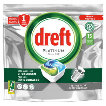 Dreft Platinum Green 15 capsules