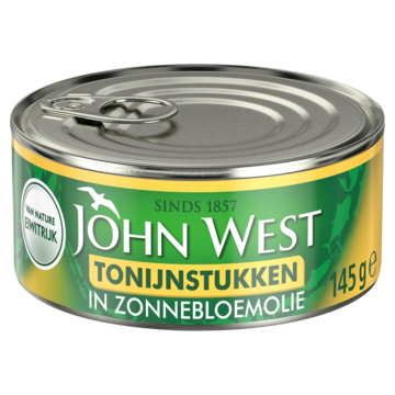 John West Tonijnstukken in Zonnebloemolie 145g