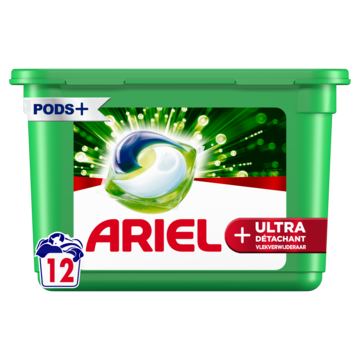 Ariel All-in-1 PODS, Vloeibaar Wasmiddel Wasmiddelcapsules +Ultra Détachant 12 Wasbeurten
