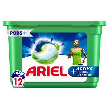 Ariel All-in-1 PODS, Vloeibaar Wasmiddel Wasmiddelcapsules +Actieve Geurbestrijding 12 Wasbeurten