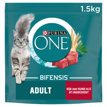 Purina® ONE Adult Rijk aan Rund kattenvoer 1, 5kg