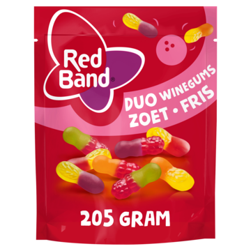 Red Band Duo Winegum Zoet Fris Snoep 205g