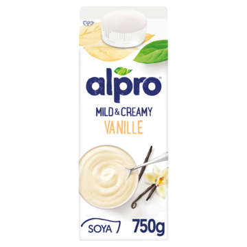 Alpro Mild & Creamy Vanille Plantaardige Variatie Op Yoghurt 750g