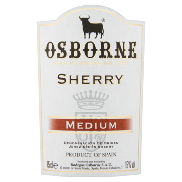 Osborne Sherry Medium 75cl