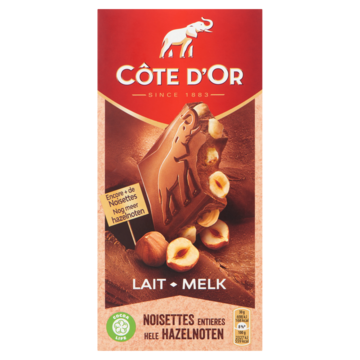Côte d'Or Bloc chocolade reep Melk Hele Hazelnoten 180g