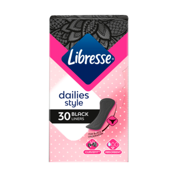 Libresse Black Daily Liners Normal 30 Stuks
