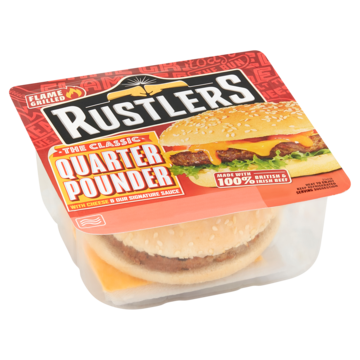 Rustlers Flame Grilled the Classic Quarter Pounder 190g