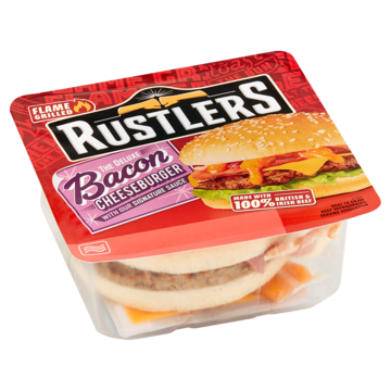 Rustlers Flame Grilled The Deluxe Bacon Cheeseburger 191g