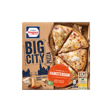 Wagner Big City Pizza Amsterdam 4 Soorten Kaas 410g Bestellen Diepvries Jumbo Supermarkten
