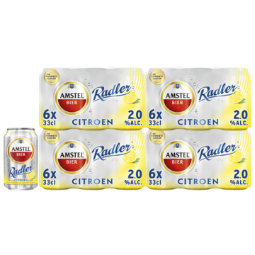 Amstel Radler Citroen Blik 4 x 6-pack 300ml