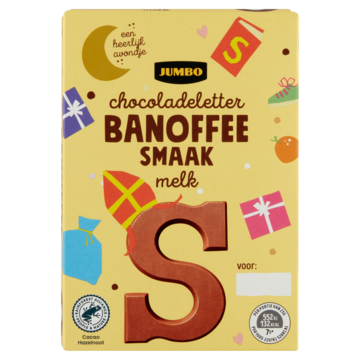 Jumbo Chocoladeletter Banoffee Smaak Melk S 65g