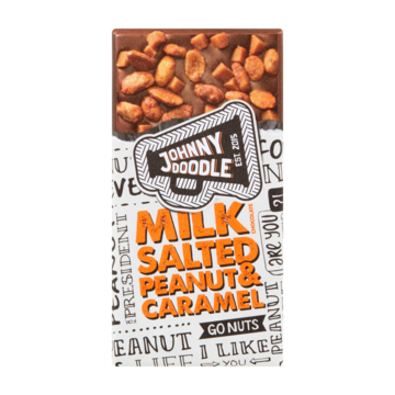 Johnny Doodle Milk Chocolate Salted Peanut & Caramel 150g