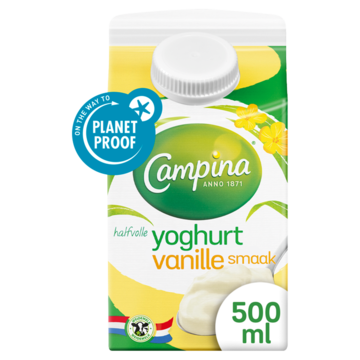Campina Halfvolle Vanille Yoghurt 500ml