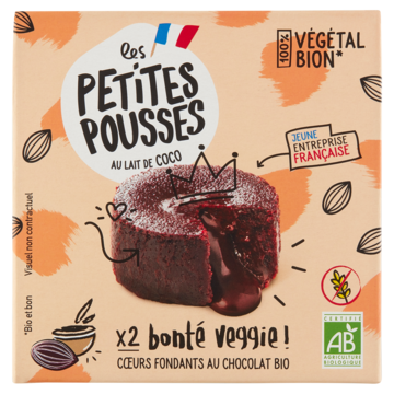 Les Petites Pousses Biologisch Chocolade Kokos Cake 2 x 80g