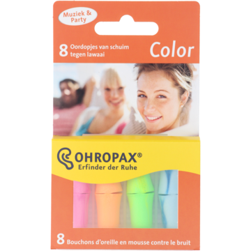 Ohropax - Color oordopjes, 8 stuks