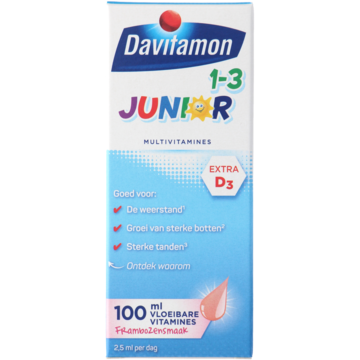 Davitamon - Junior 1-3 vloeibare multivitamines 100ml bestellen? - Drogisterij — Jumbo Supermarkten